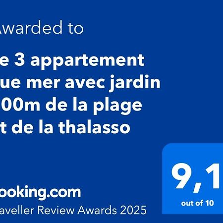 Le 3 Appartement Vue Mer Avec Jardin 100M De La Plage Et De La Thalasso Concarneau Exterior photo